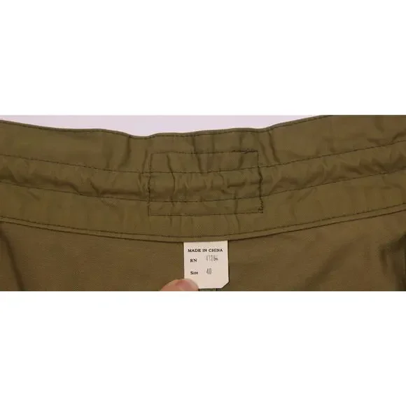 RRL Double RL Ralph Lauren Cotton-Nylon Military Green Herringbone Trunks 40 - Picture 7 of 9